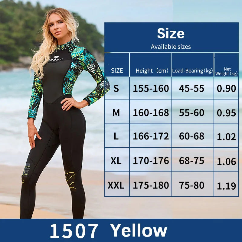 Women's One Piece 3mm Scuba Diving Wetsuit