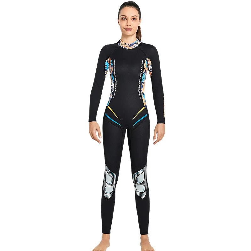 Oulylan 3MM Women Long Sleeved Neoprene Diving Suit