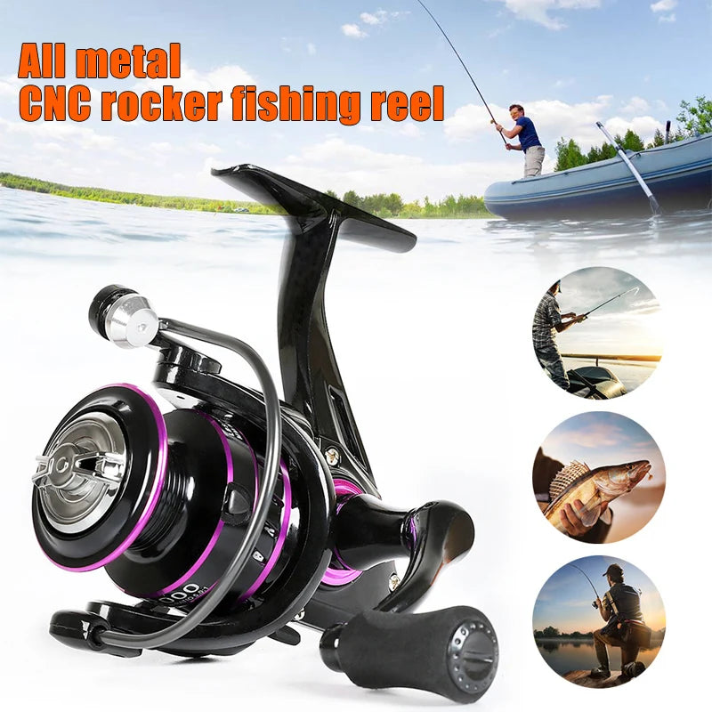 All-metal Fishing Spin Reel With Cnc Rocker Sea Far Throw