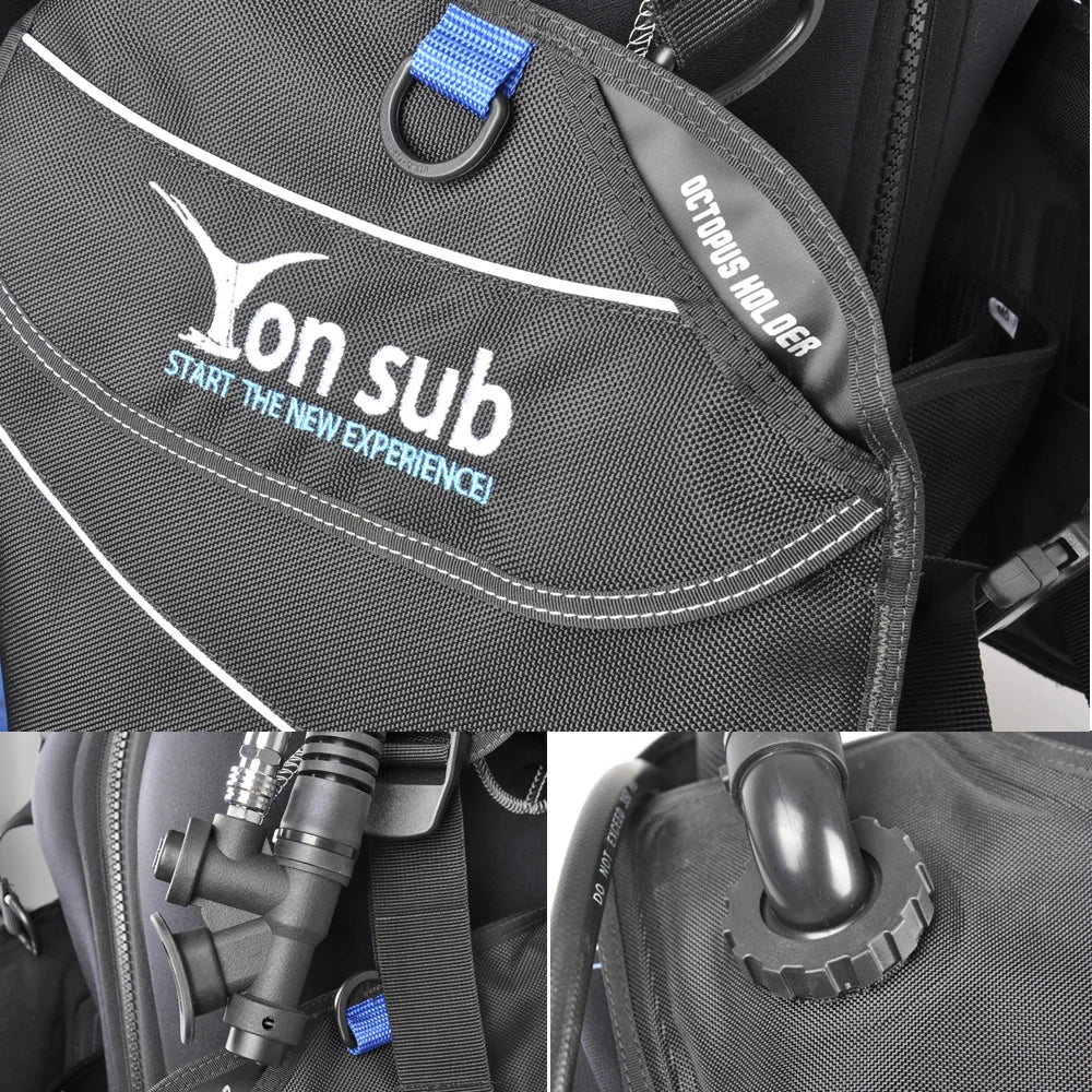 YONSUB BCD Scuba Diving Buoyancy Compensator w/Weight Integrated Pocket