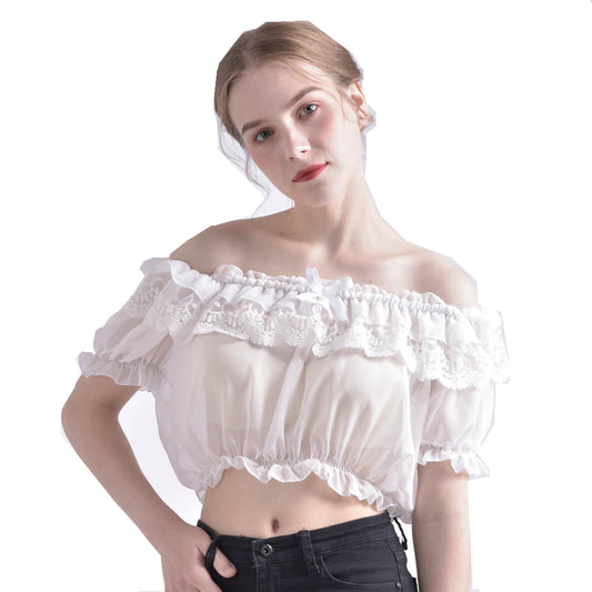 Women Chiffon Off Shoulder Blouse