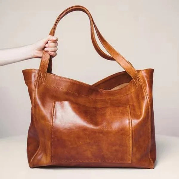 Women's Soft Leather Vintage Shoulder Stylish Handbag