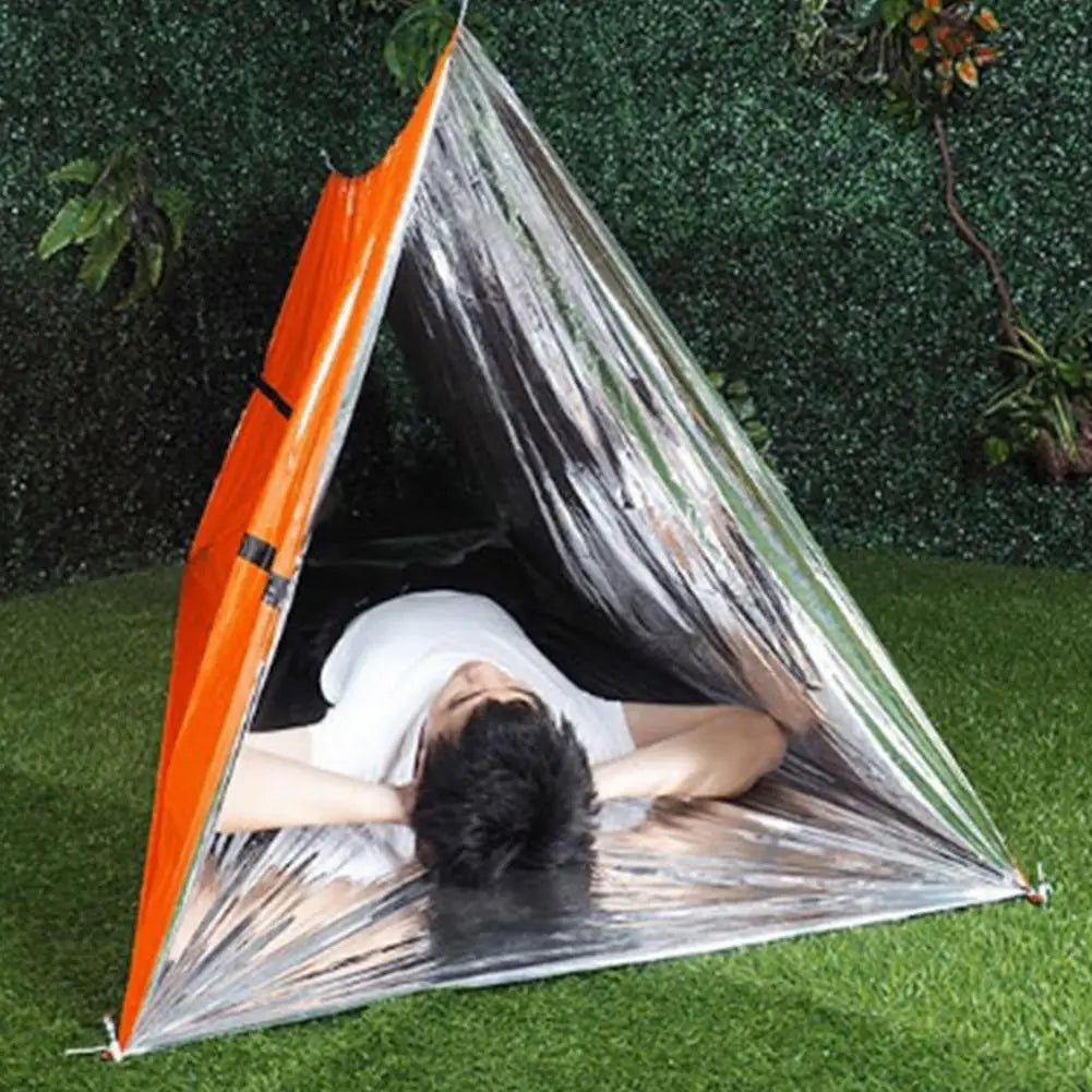 2 Person PE Emergency Shelter Waterproof Thermal Blanket Rescue