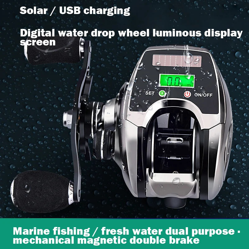 Left / Right Hand Low Profile Line Counter Fishing Reel