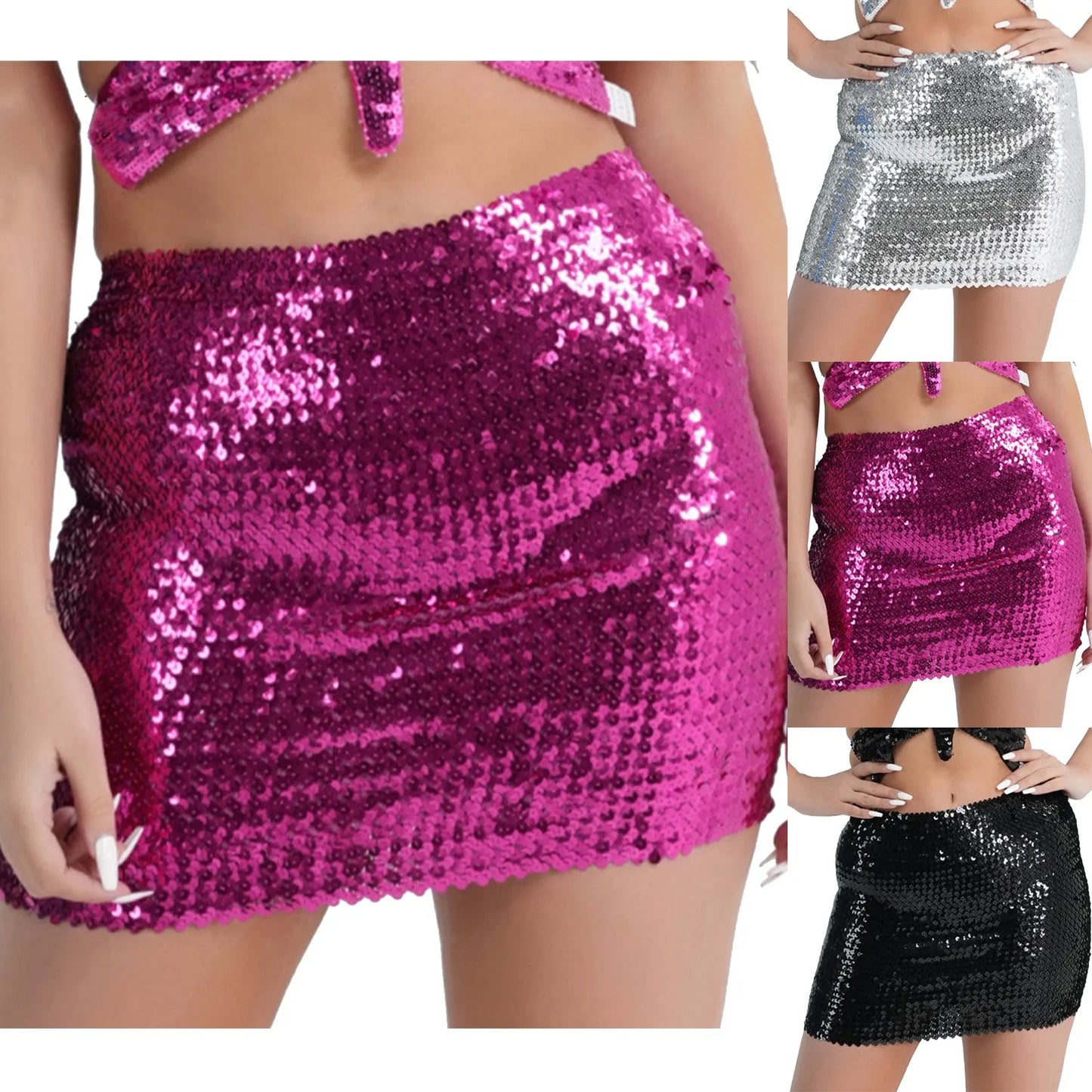 Sequin Mini Party Skirts For Women