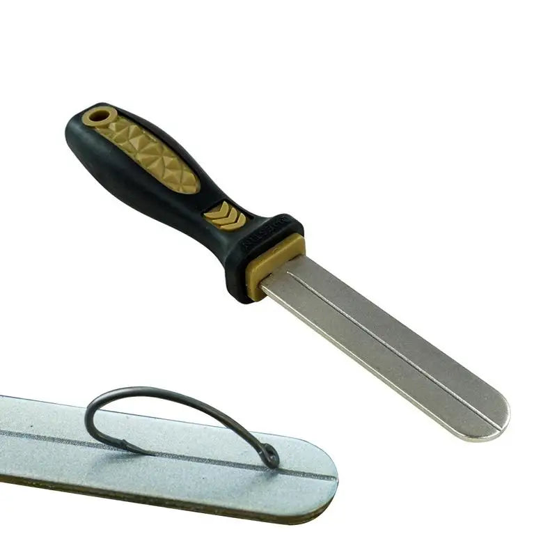 Portable Steel Hook Sharpening Tool with Handle