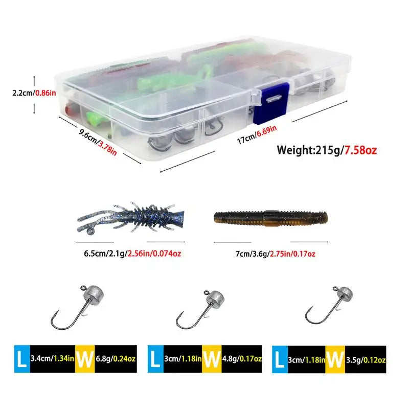 Wacky Soft LuresRig Kit Bass Fishing   Kit