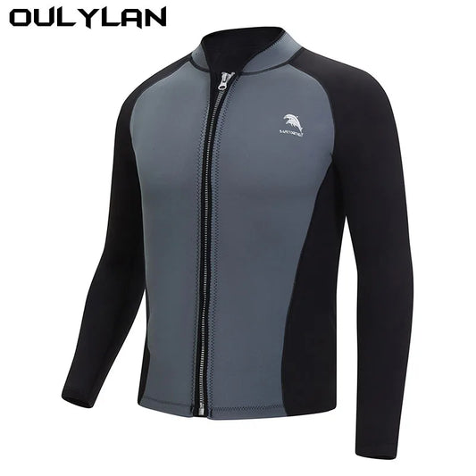 Oulylan Men's Split Long Sleeve 2mm Neoprene Wetsuit