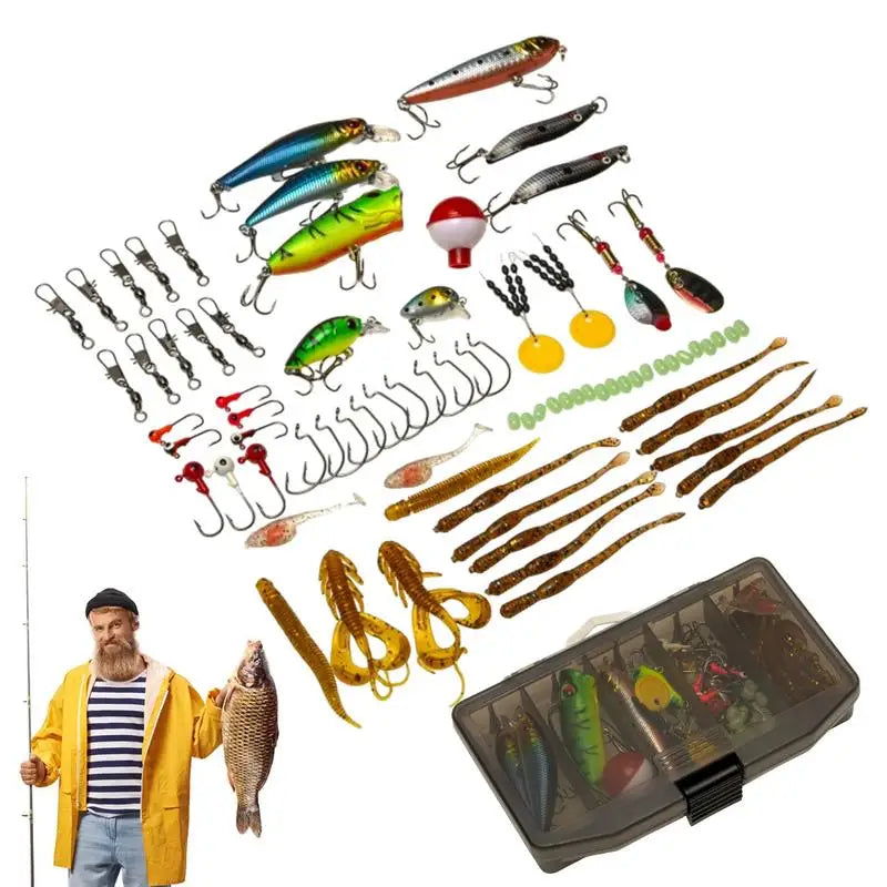 Swim Fishing Lure Enhanced With 3D Fish Eyes   80PCSSet