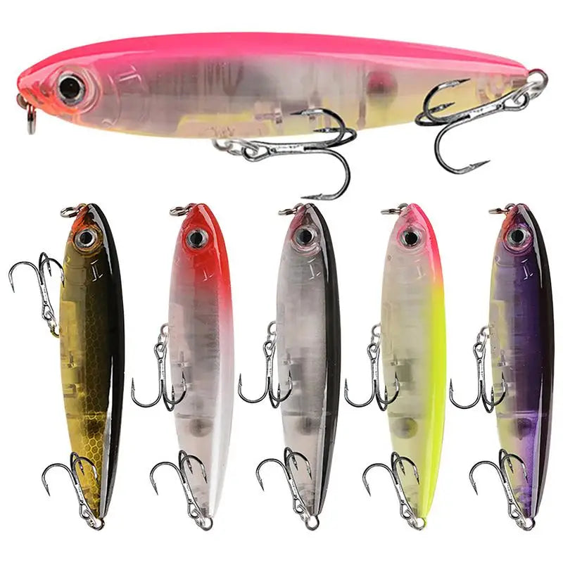 3D Artificial6X Colorful Hard Swim Fishing Lures For Bass