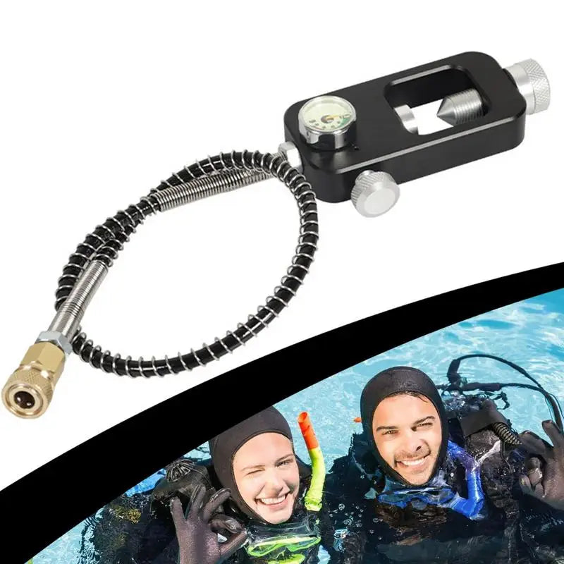 Aluminum Alloy Scuba Diving Air Cylinder Refill Adapter