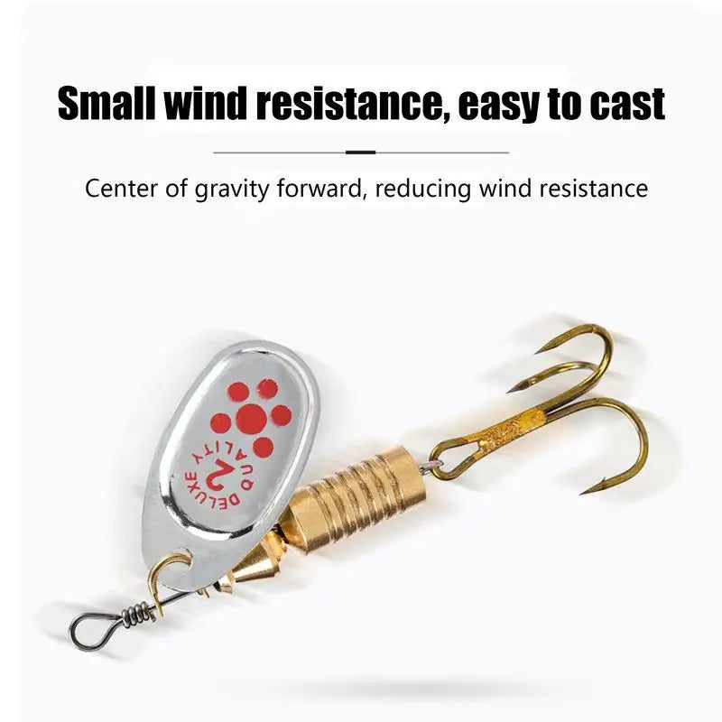 10pcs Hard Metal Spinner Casting Spoon Lures