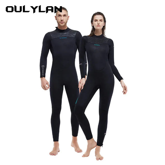 Oulylan Men Women 5mm Neoprene Full Body Wetsuit