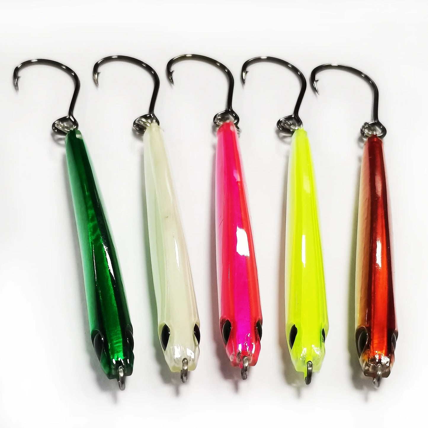 5pcs Mixed Colors with Strengthen Single Hook Lure