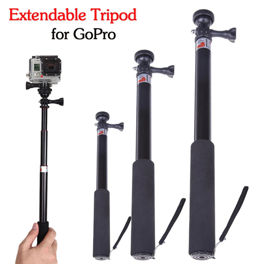 3-1PCS Monopod Gopro Hero  Stainless Steel Extendable Selfie Pole