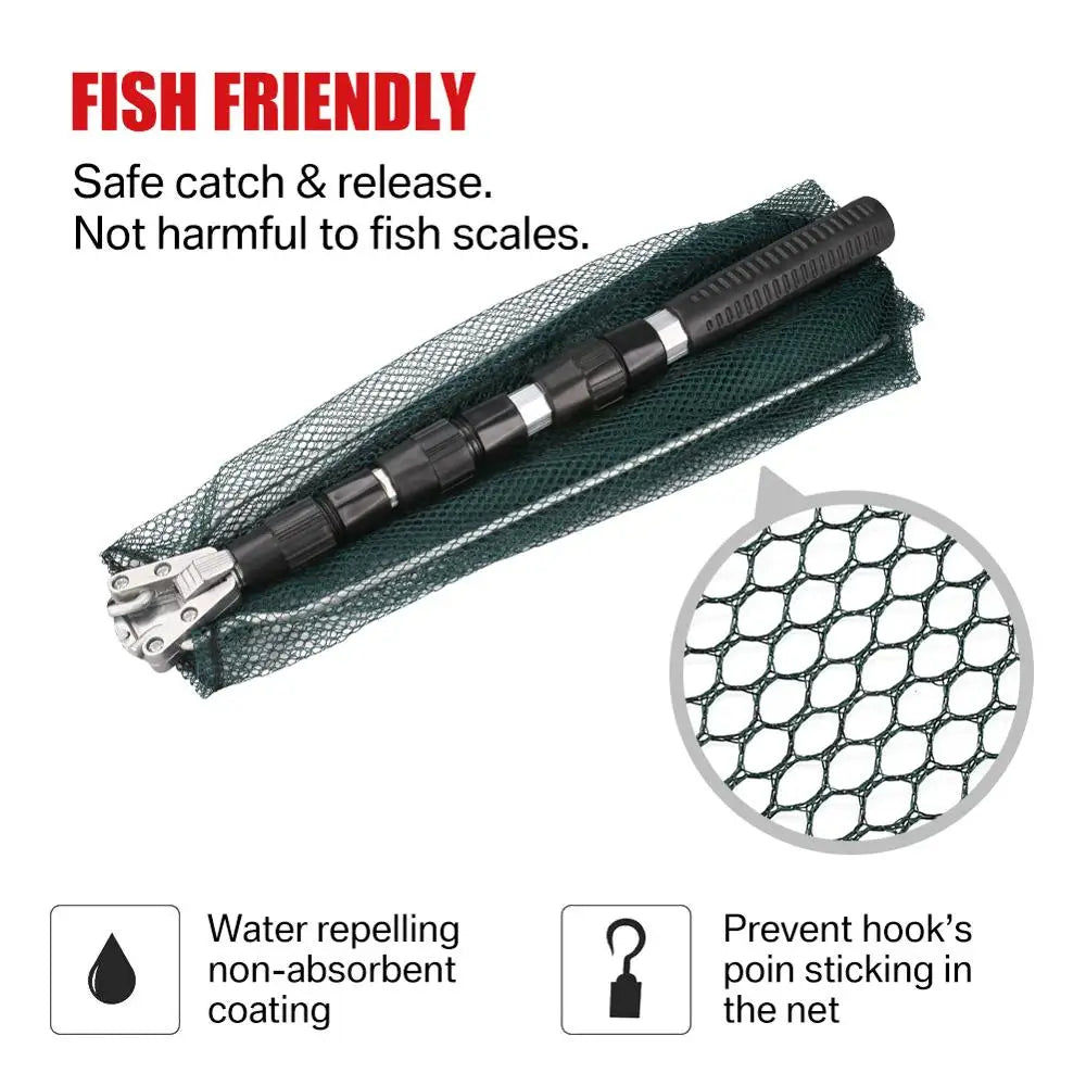 130CM Telescoping Aluminum Alloy Fishing Net