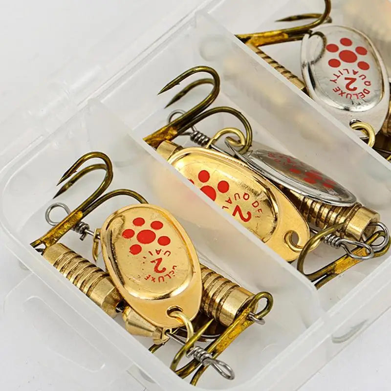 10pcs Hard Metal Spinner Casting Spoon Lures