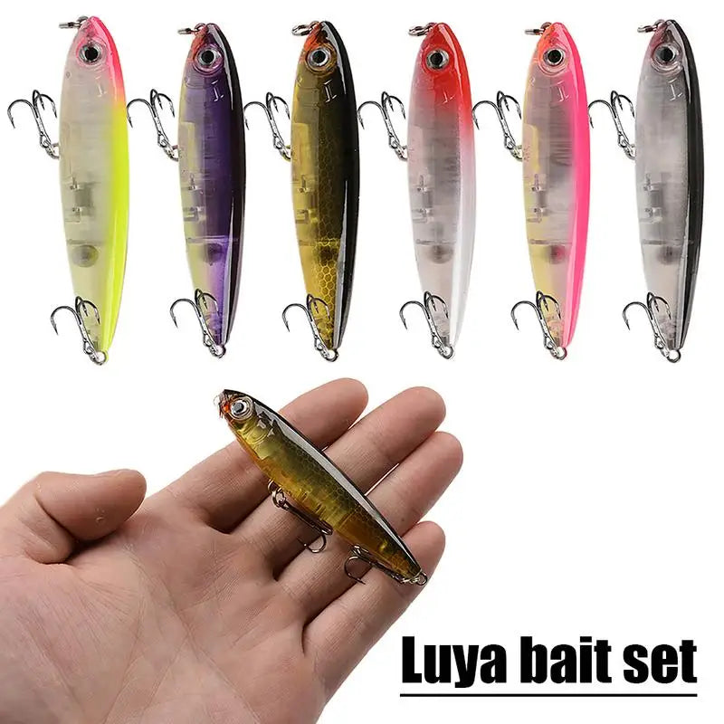 3D Artificial Bass Colorful Hard 6X Fishing Lures