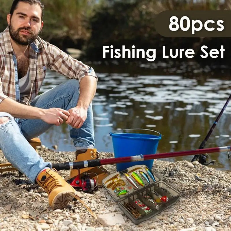 Bass Fishing 80PCS Swim Set