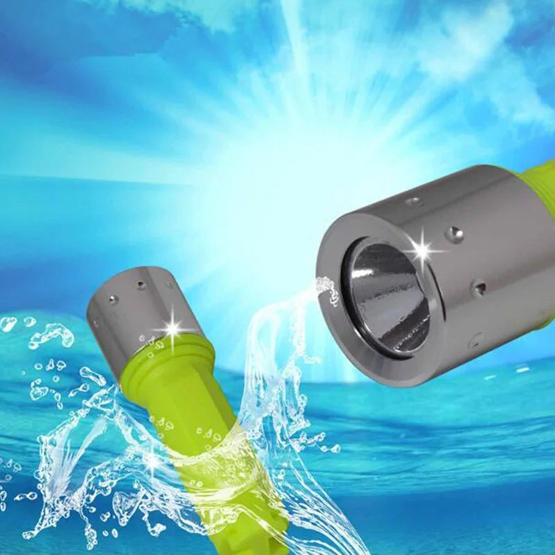 ZK20 Diving Flashlight Q5 LED Rechargeable Dive Flashlight