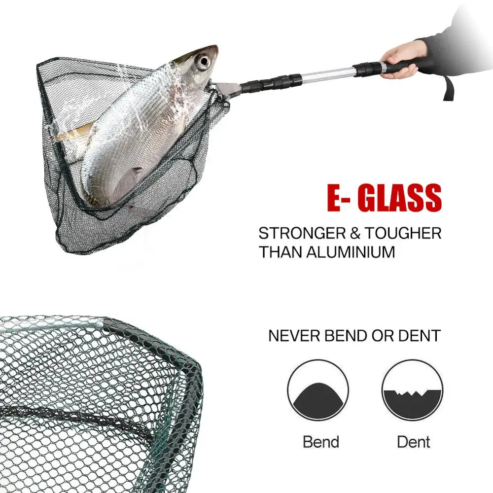 130CM Telescoping Aluminum Alloy Fishing Net