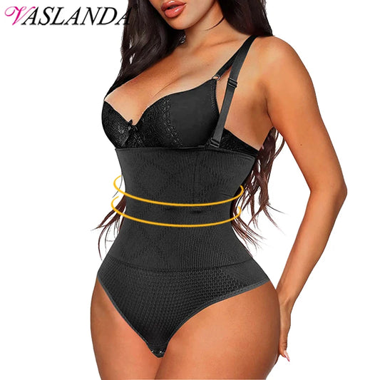 High Waist Tummy Control Thong Body Shaper  Girdle Briefs