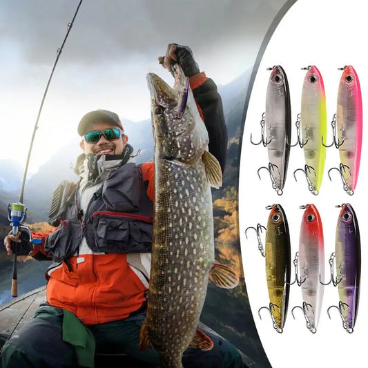 3D Artificial Bass Colorful Hard 6X Fishing Lures