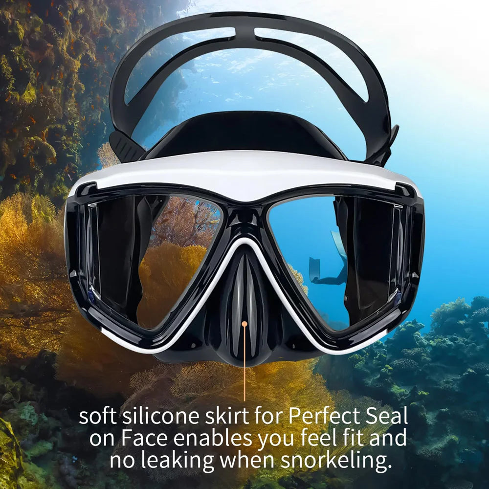 3 Windows Wide View  Diving Mask