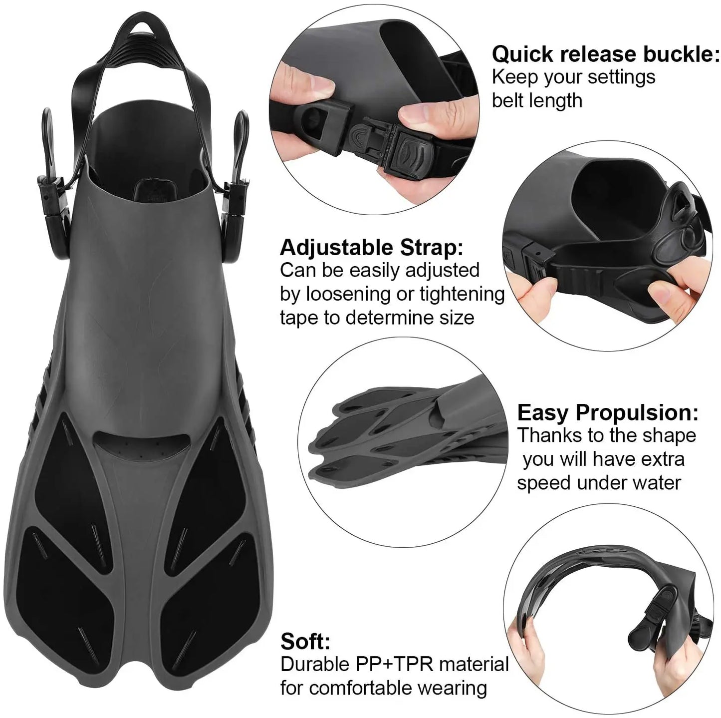 Sports Anti Fog Diving Mask Snorkel diving fins Set