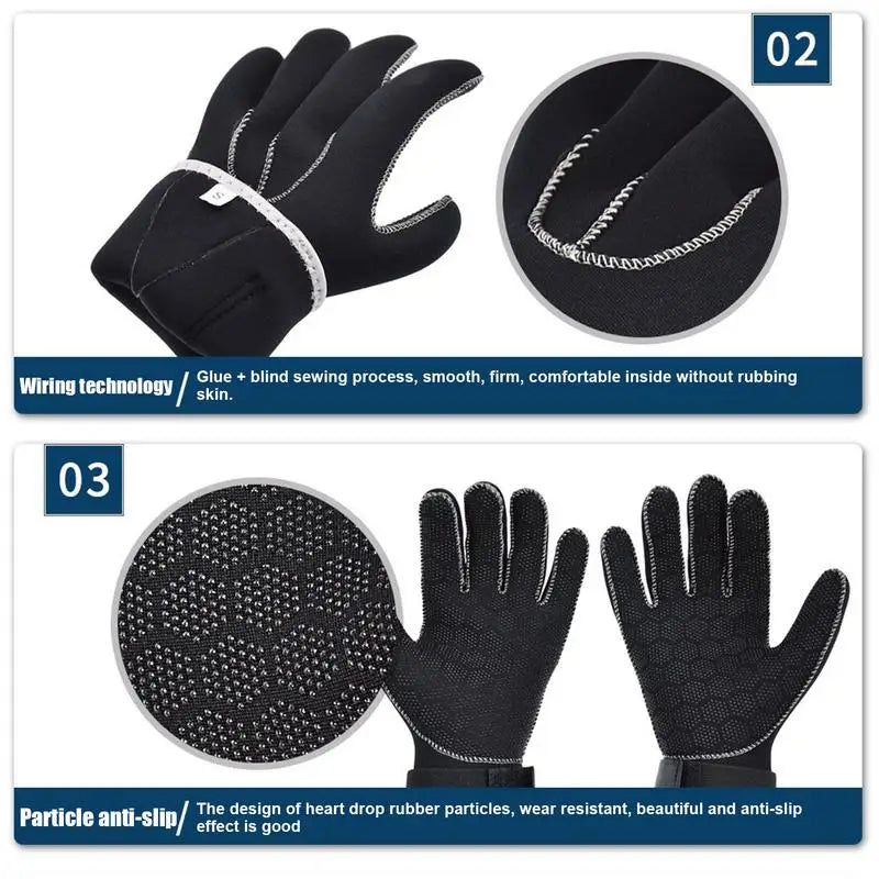 Spearfishing Anti-Slip Swim Fishing Paddling Diving Gloves