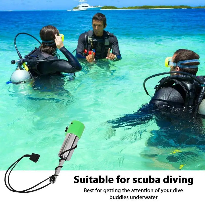 Scuba Diving Underwater Rattle Stick with Clip