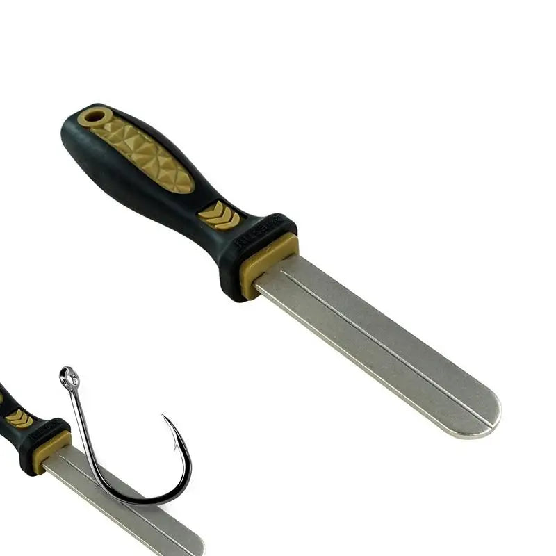 Portable Steel Hook Sharpening Tool with Handle