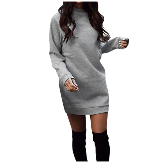 Vintage Women Long Sleeve Knit Dress