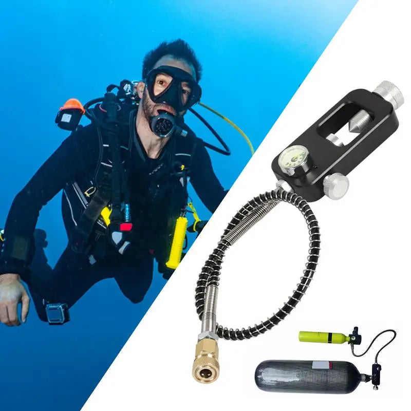 Scuba Diving Aluminum Alloy Oxygen Cylinder Refill Adapter