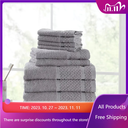 10 Piece Soft Bath Towel Set