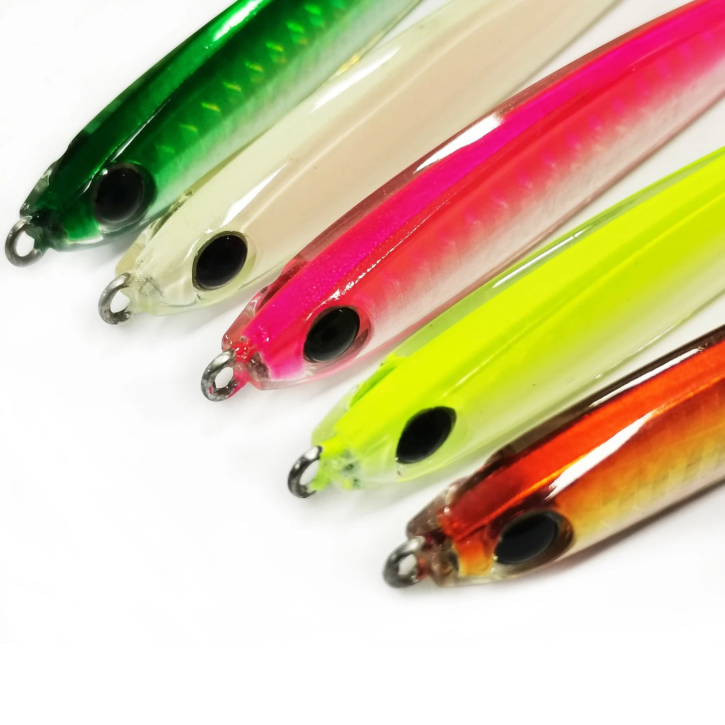 5pcs Mixed Colors with Strengthen Single Hook Lure