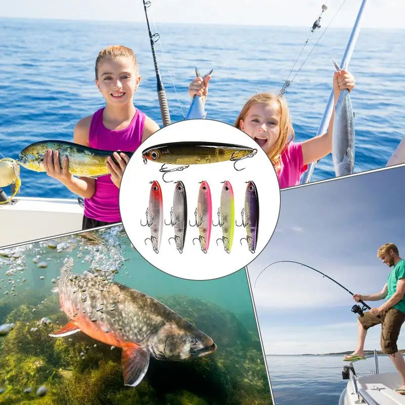 Saltwater 3D Artificial Swim 6X Fishing Lures For Bass