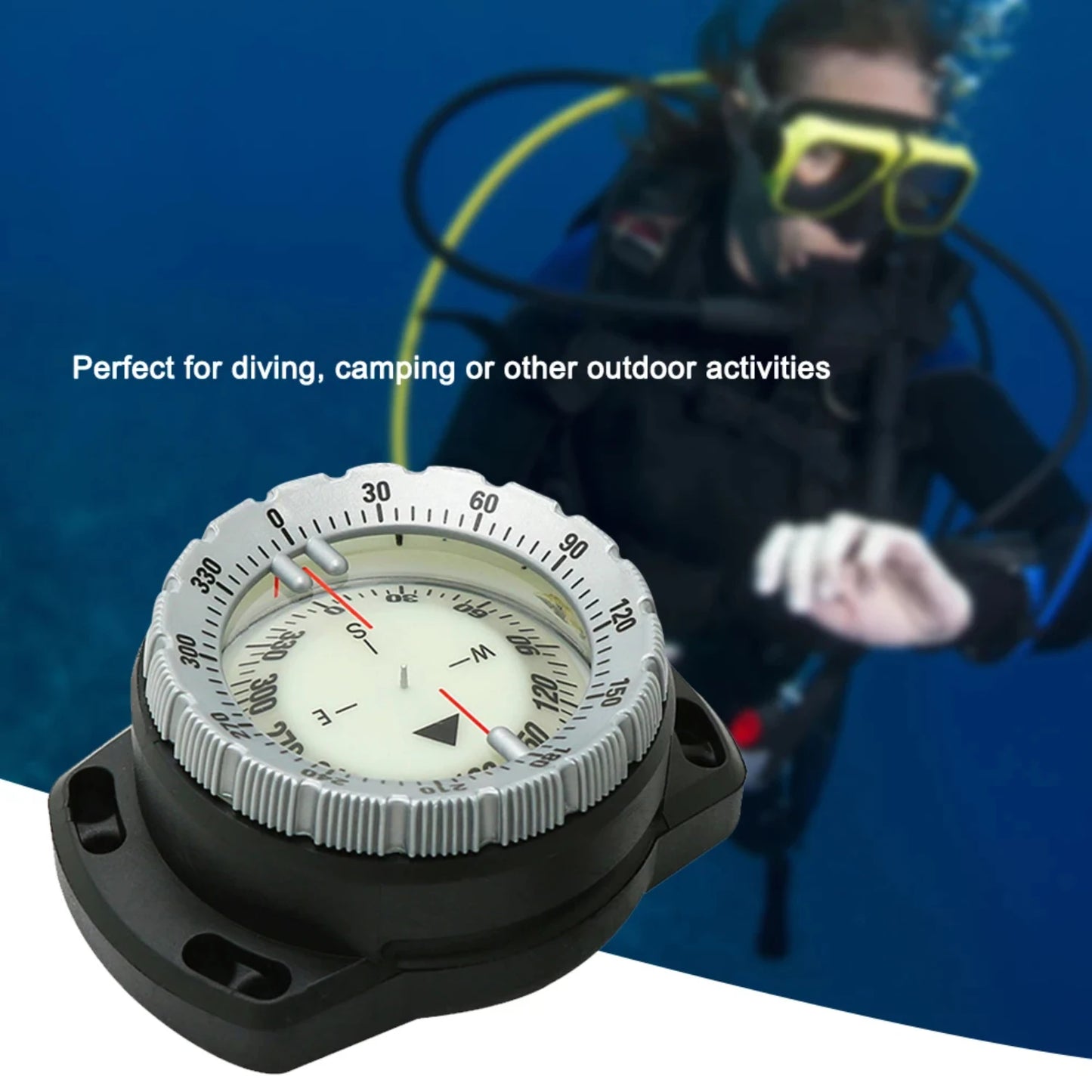 New Professional Waterproof Navigator  Dive Noctilucent Digital Compass