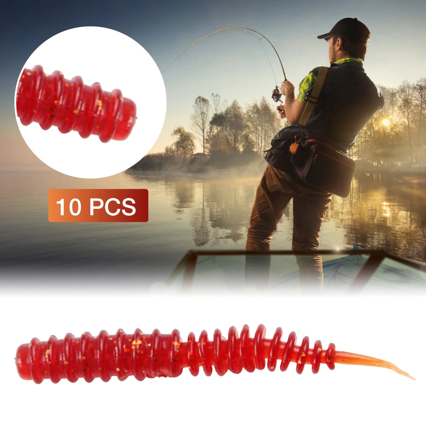 10pcs Soft Fresh Water Bionic Fishing Lure