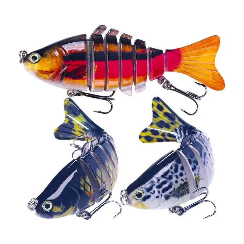 7-segment 3X Hard Crankbait  Realistic Slow Snk Fishing Lure