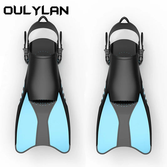 Oulylan Professional Open Heel Adjustable Adult Diving Fins