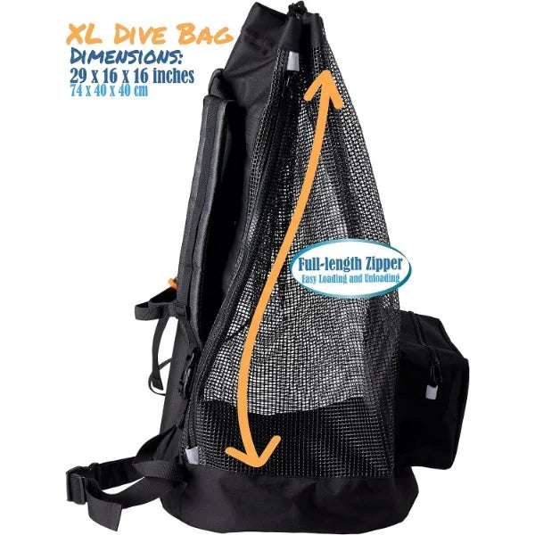 Athletico Scuba Diving Bag - XL Mesh Travel Backpack