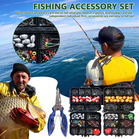 Freshwater Bass Fishing Tackle  263pcs Kit[