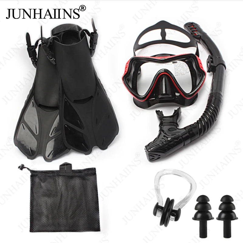 Sports Anti Fog Diving Mask Snorkel diving fins Set