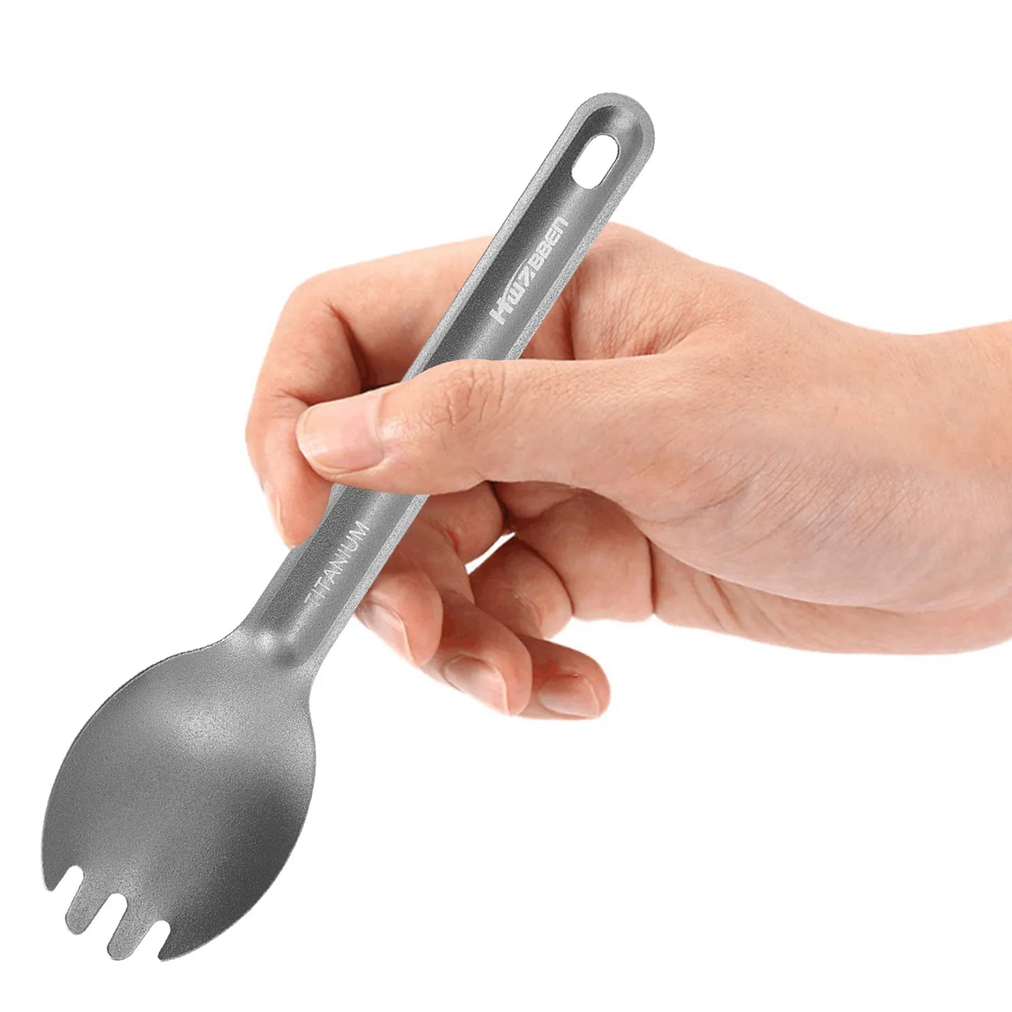 Camping Lightweight Titanium Cutlery Set  Spoon Fork Knife