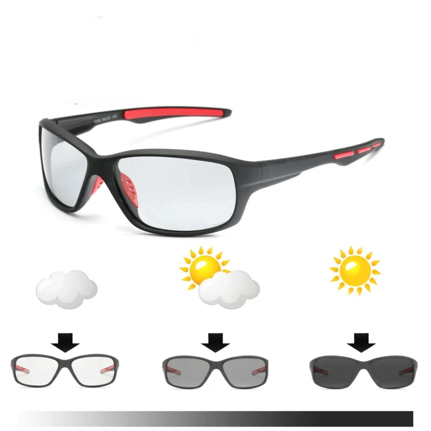 New Sport Color-changing Lenses Photochromic Polarized Glasses