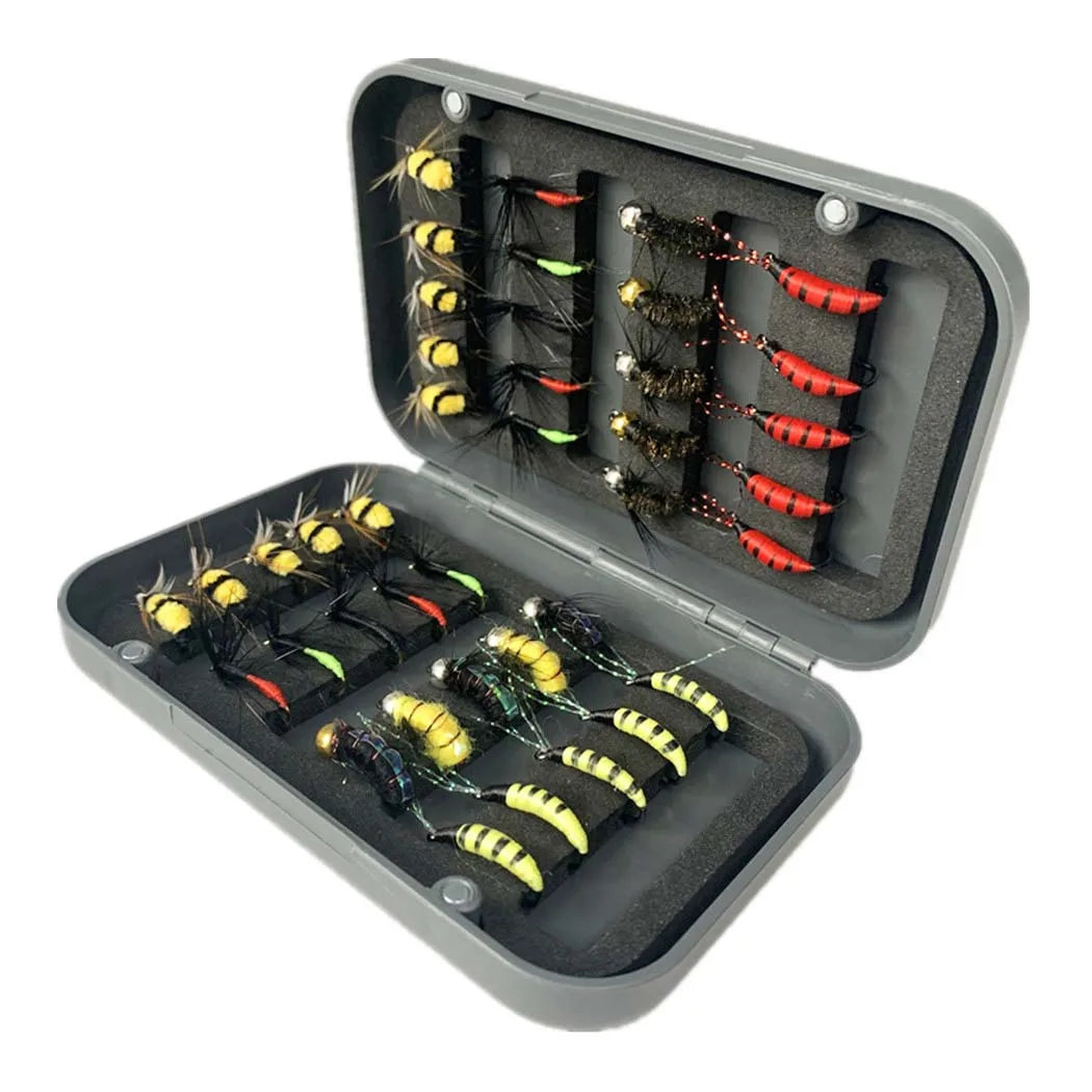 24-114Pcs/Box Dry Wet Flies Nymph Box Set